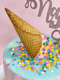 Ice Cream Cone Rainbow Sprinkles Speciality Cake