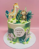 Wild One Jungle Safari Extended Height Specialty Cake