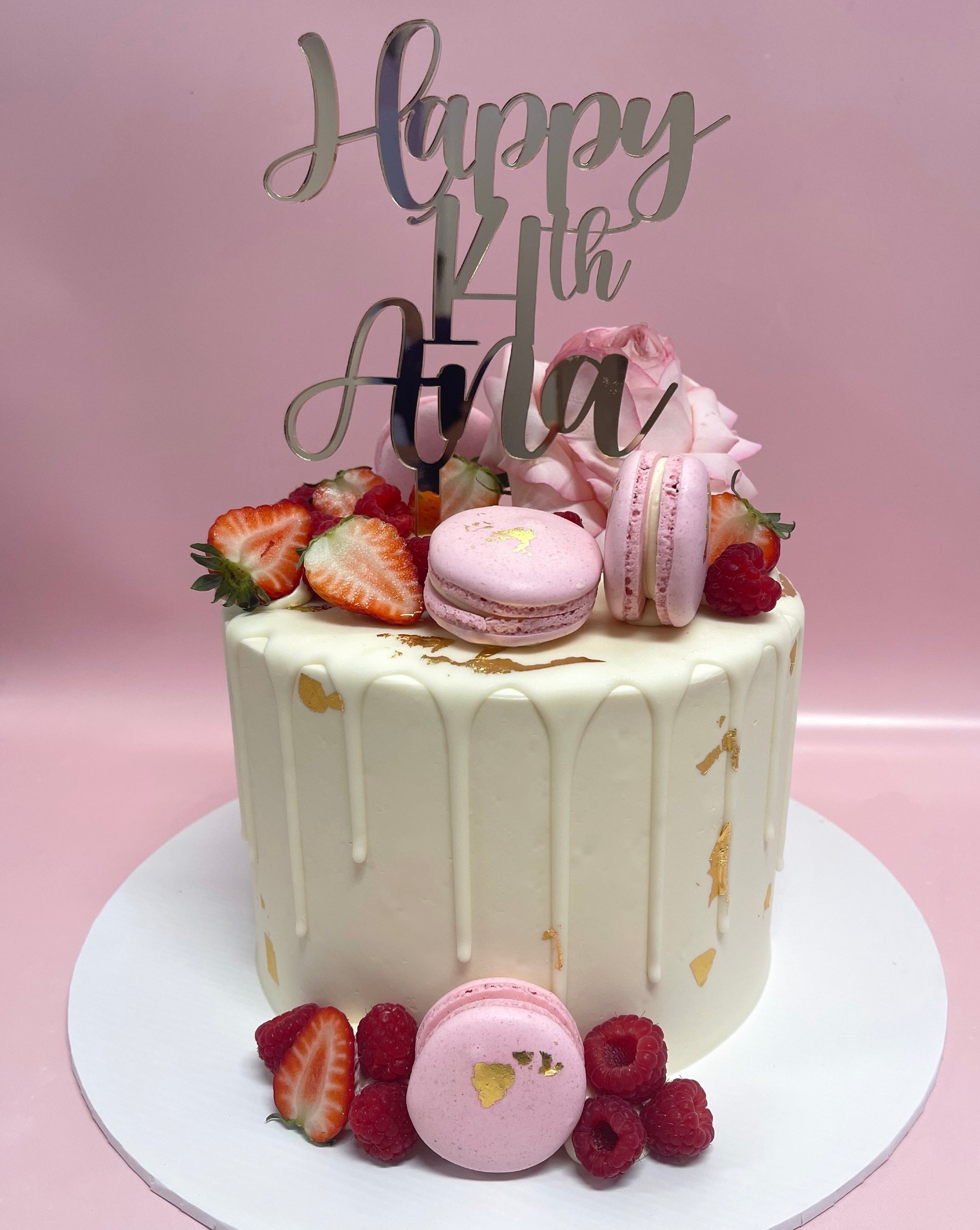Strawberry Sweet Floral Buttercream Speciality Cake