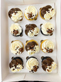 Chocolate & Vanilla Fancy Swirl Large Cupcakes