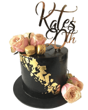 Black and Gold Extended Height Speciality Cake