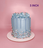 Cake Creations by Kate™ Blue Confetti Buttercream Simple Cake