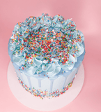 Cake Creations by Kate™ Blue Confetti Buttercream Simple Cake
