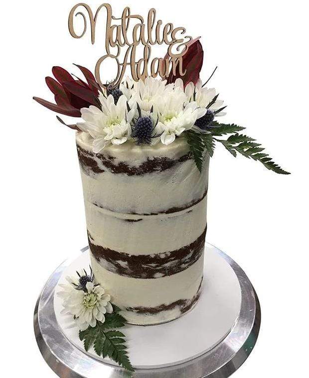 Cake Creations by Kate™ SpecialityCakes Classic Floral White Semi-Naked Buttercream Double-Height Speciality Cake