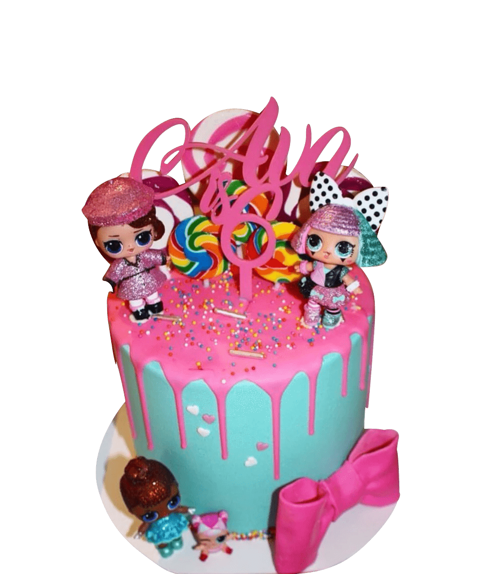 Cake Creations by Kate™ SpecialityCakes Hot Pink Baby Dolls Buttercream Extended Height Speciality Cake