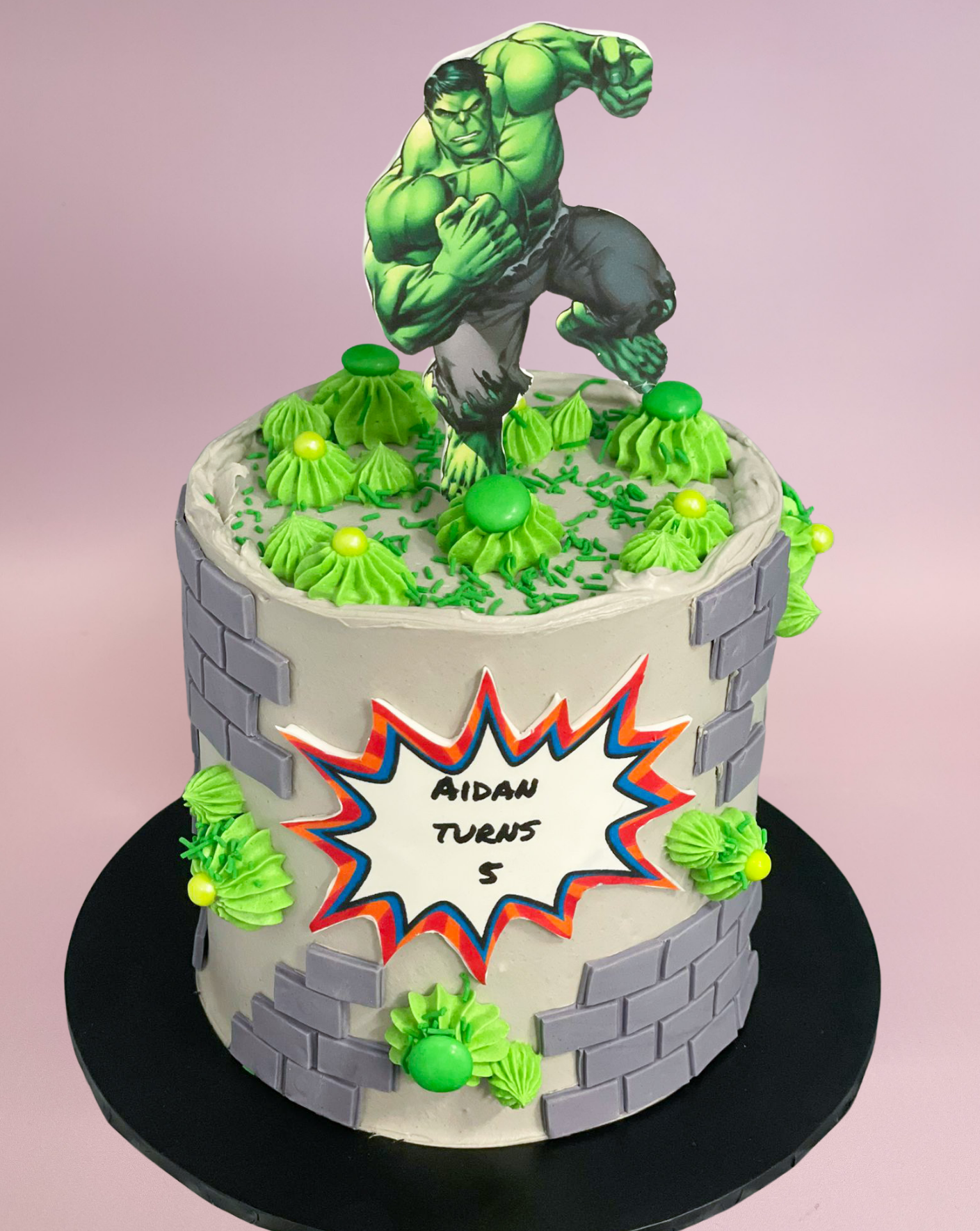 Hulk Birthday Cake Topper Template Printable DIY | Bobotemp
