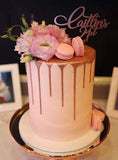 Cake Creations by Kate™ SpecialityCakes Metallic Drip Floral Speciality Cake