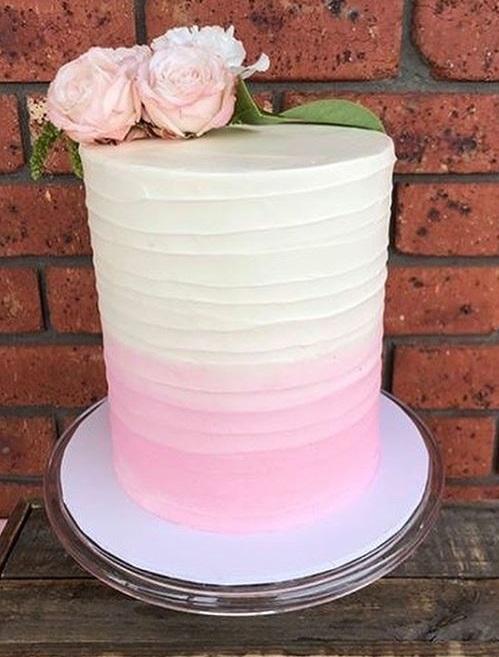 Cake Creations by Kate™ SpecialityCakes Ombre Buttercream Rough Spatula Double Height Speciality Cake