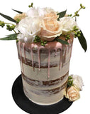 Peach, White and Pink Semi-Naked Speciality Cake