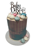 Cake Creations by Kate™ SpecialityCakes Pink and Blue Meringue Kisses Double-Height Buttercream Speciality Cake