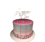 Pink and Blue Ombre Buttercream Speciality Cake