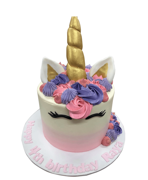 Pink And Purple Unicorn Ombre Buttercream Speciality Cake Cake Creations By Kate™