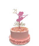 Pink Ballerina Buttercream with Fondant Ruffles Speciality Cake