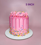Cake Creations by Kate™ Pink Confetti Buttercream Simple Cake