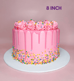 Cake Creations by Kate™ Pink Confetti Buttercream Simple Cake