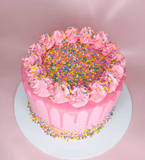 Cake Creations by Kate™ Pink Confetti Buttercream Simple Cake