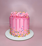 Cake Creations by Kate™ Pink Confetti Buttercream Simple Cake