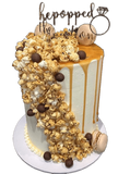 Popcorn and Caramel Drip Buttercream Speciality Cake