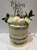 Cake Creations by Kate™ SpecialityCakes Pure White Semi-Naked Double-Height Speciality Cake