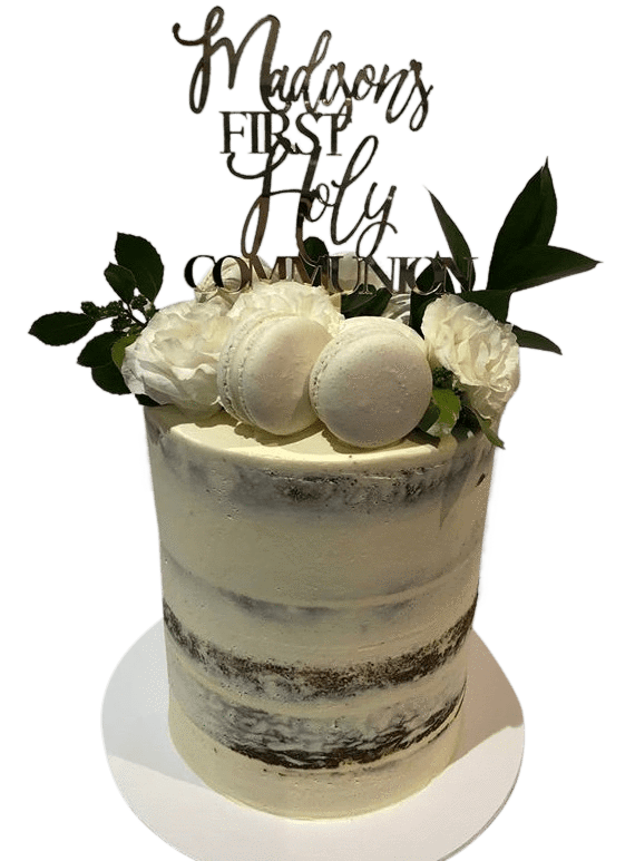 Cake Creations by Kate™ SpecialityCakes Pure White Semi-Naked Double-Height Speciality Cake