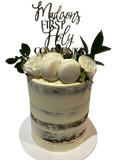 Pure White Semi-Naked Double-Height Speciality Cake