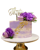 Purple and Gold Watercolour Speciality Cake