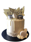 Cake Creations by Kate™ SpecialityCakes Silver and White Baptism Buttercream Speciality Cake