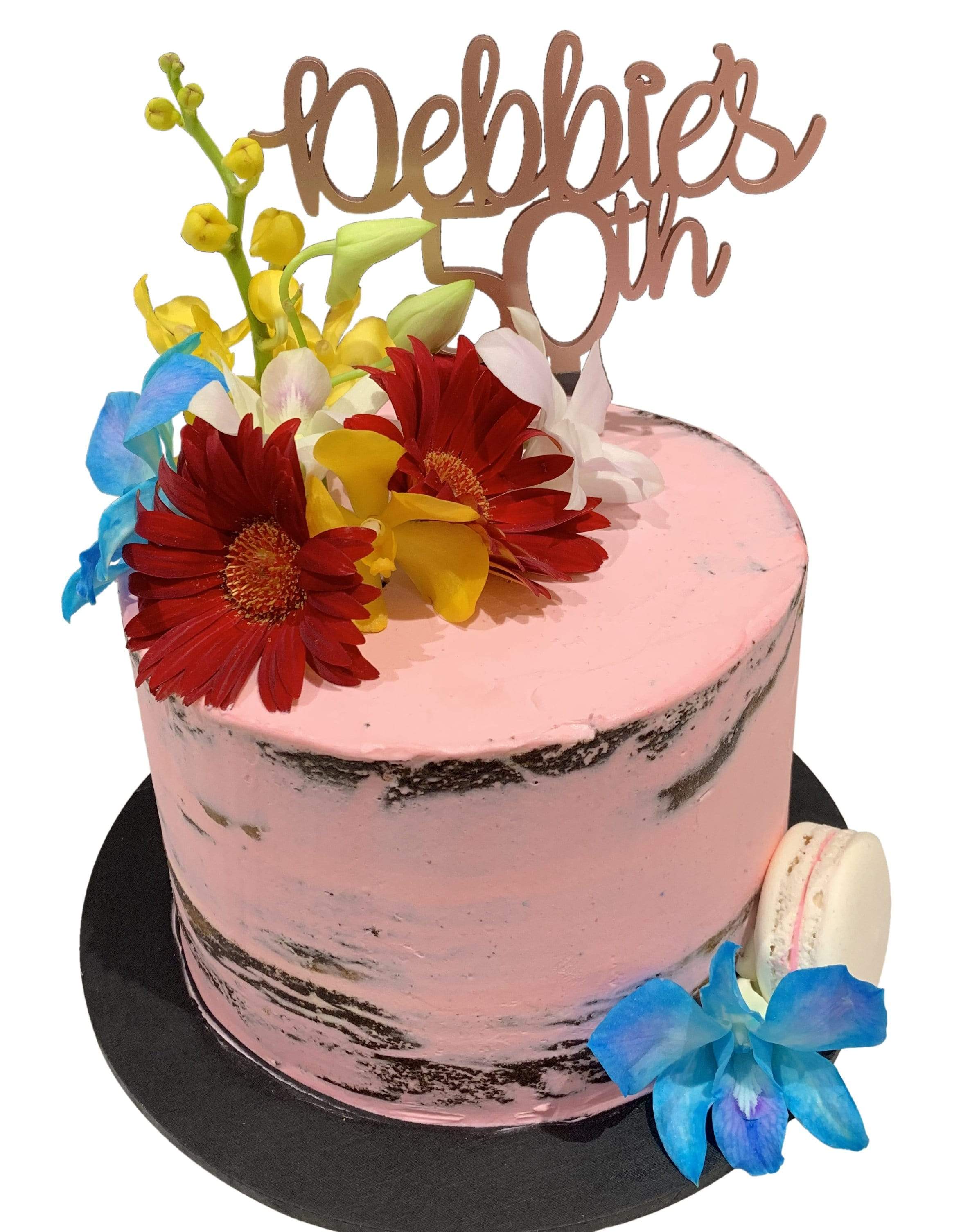 Cake Creations by Kate™ SpecialityCakes Tropical Floral Semi-Naked Buttercream Speciality Cake