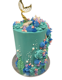 Cake Creations by Kate™ SpecialityCakes Under the Sea Mermaid Fantasy Buttercream Double Height Speciality Cake