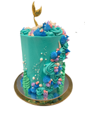 Cake Creations by Kate™ SpecialityCakes Under the Sea Mermaid Fantasy Buttercream Double Height Speciality Cake