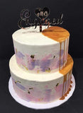 Cake Creations by Kate™ SpecialityCakes Watercolour and Caramel Drip 2-Tier Speciality Cake