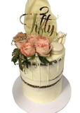 Cake Creations by Kate™ SpecialityCakes White Chocolate Shard Semi-Naked Buttercream Double-Height Speciality Cake